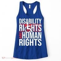 Disability Rights Are Human Rights Gift Funny Wheelchair Handicap Gift Women's Tank Top thumb 0