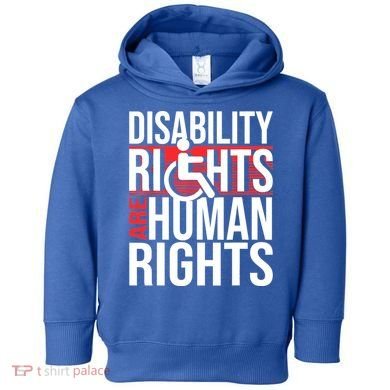 Disability Rights Are Human Rights Gift Funny Wheelchair Handicap Gift Toddler Hoodie