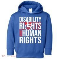 Disability Rights Are Human Rights Gift Funny Wheelchair Handicap Gift Toddler Hoodie thumb 0