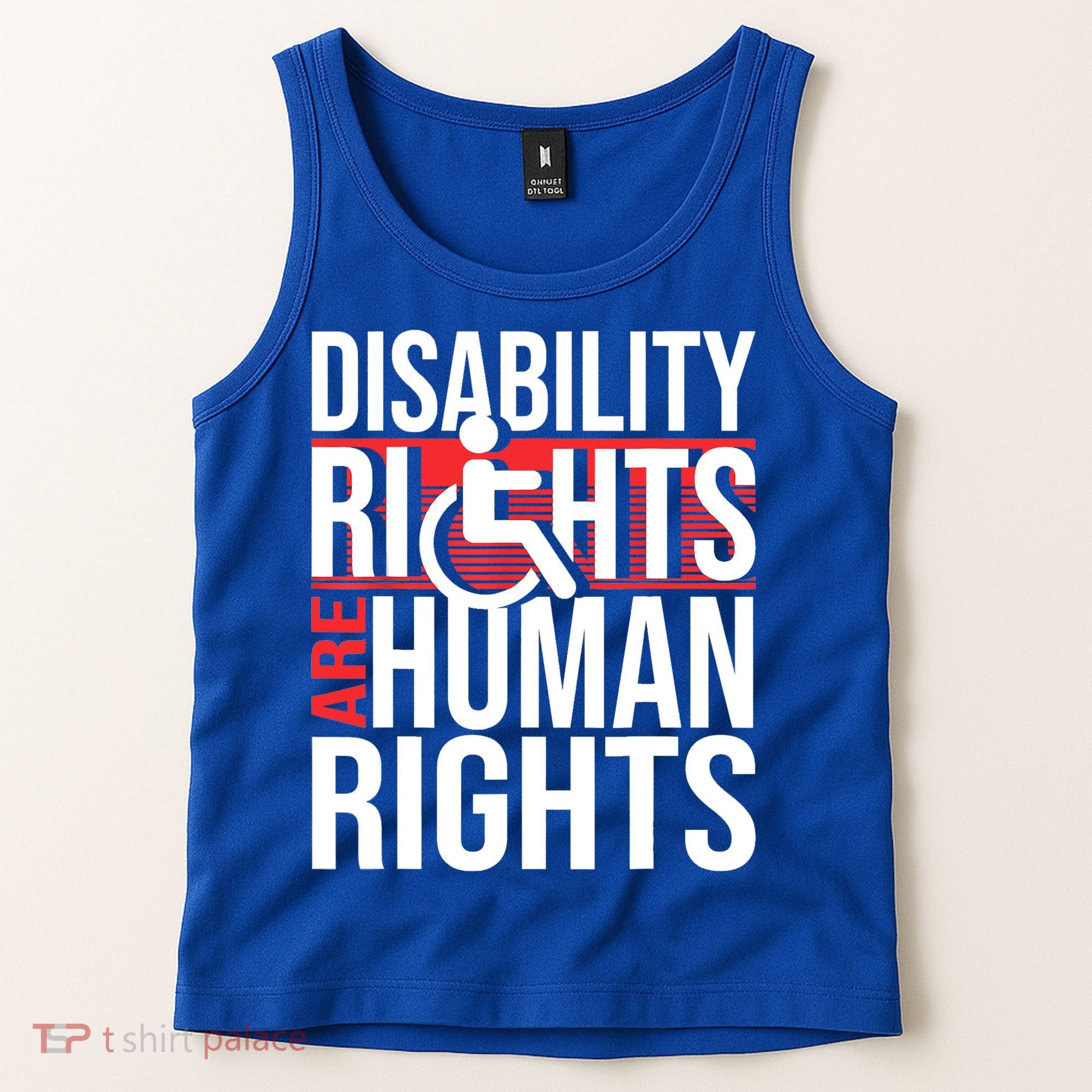 Disability Rights Are Human Rights Gift Funny Wheelchair Handicap Gift Tank Top