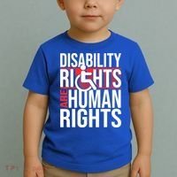 Disability Rights Are Human Rights Gift Funny Wheelchair Handicap Gift Toddler T-Shirt thumb 2