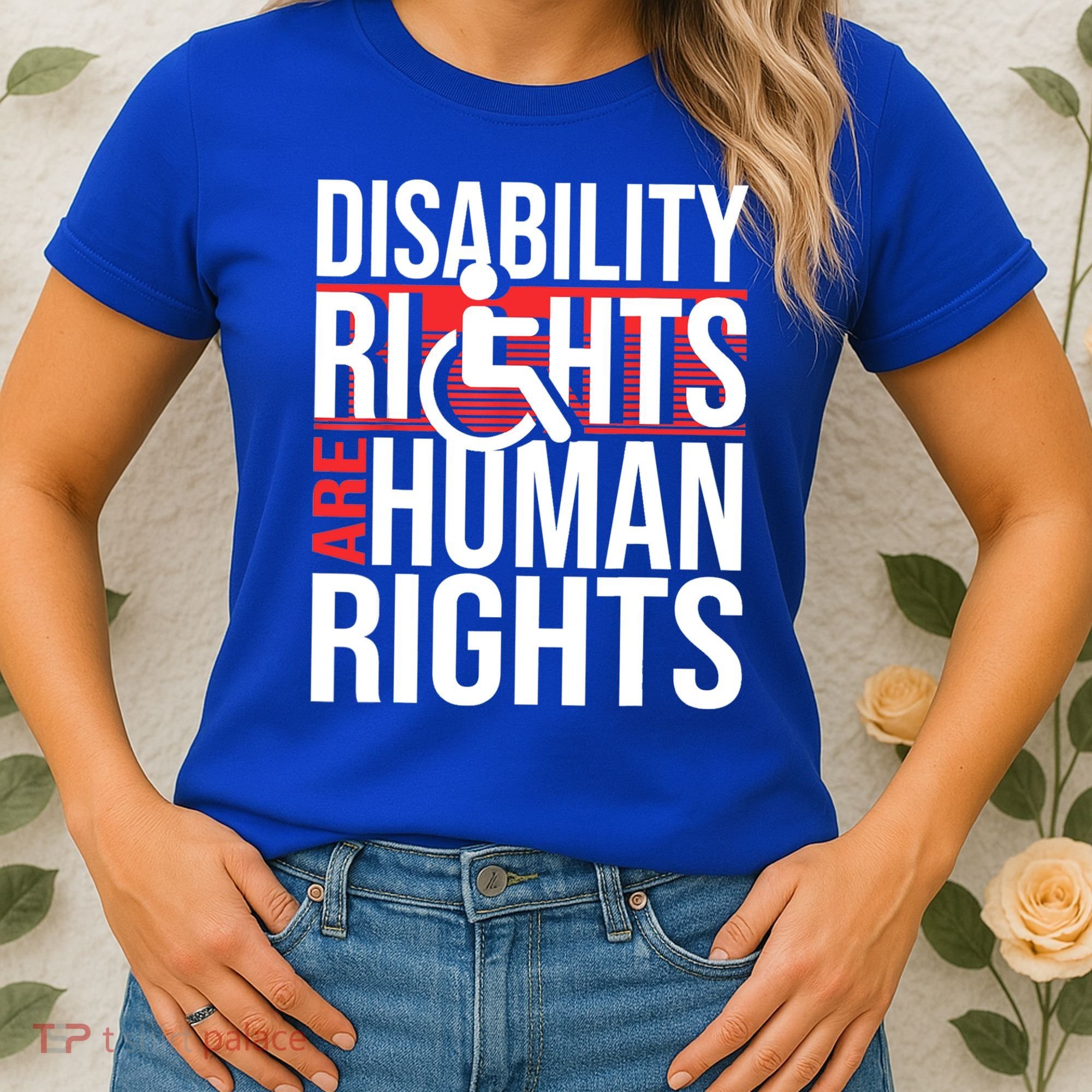 Disability Rights Are Human Rights Gift Funny Wheelchair Handicap Gift Women's T-Shirt