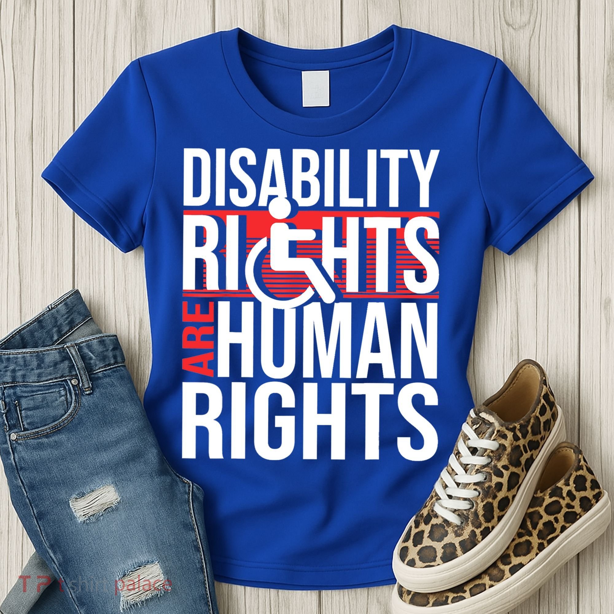 Disability Rights Are Human Rights Gift Funny Wheelchair Handicap Gift Women's T-Shirt