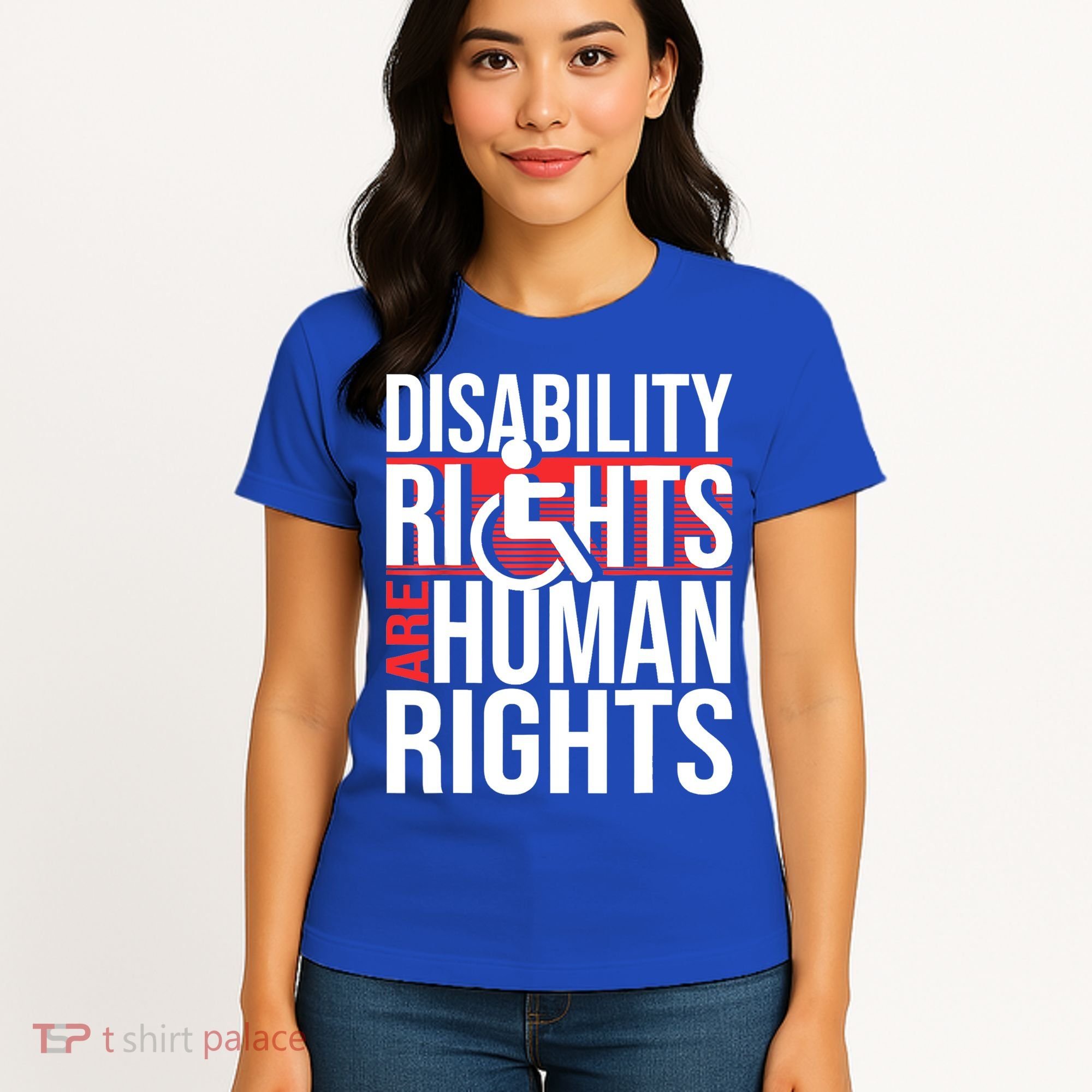 Disability Rights Are Human Rights Gift Funny Wheelchair Handicap Gift Women's T-Shirt