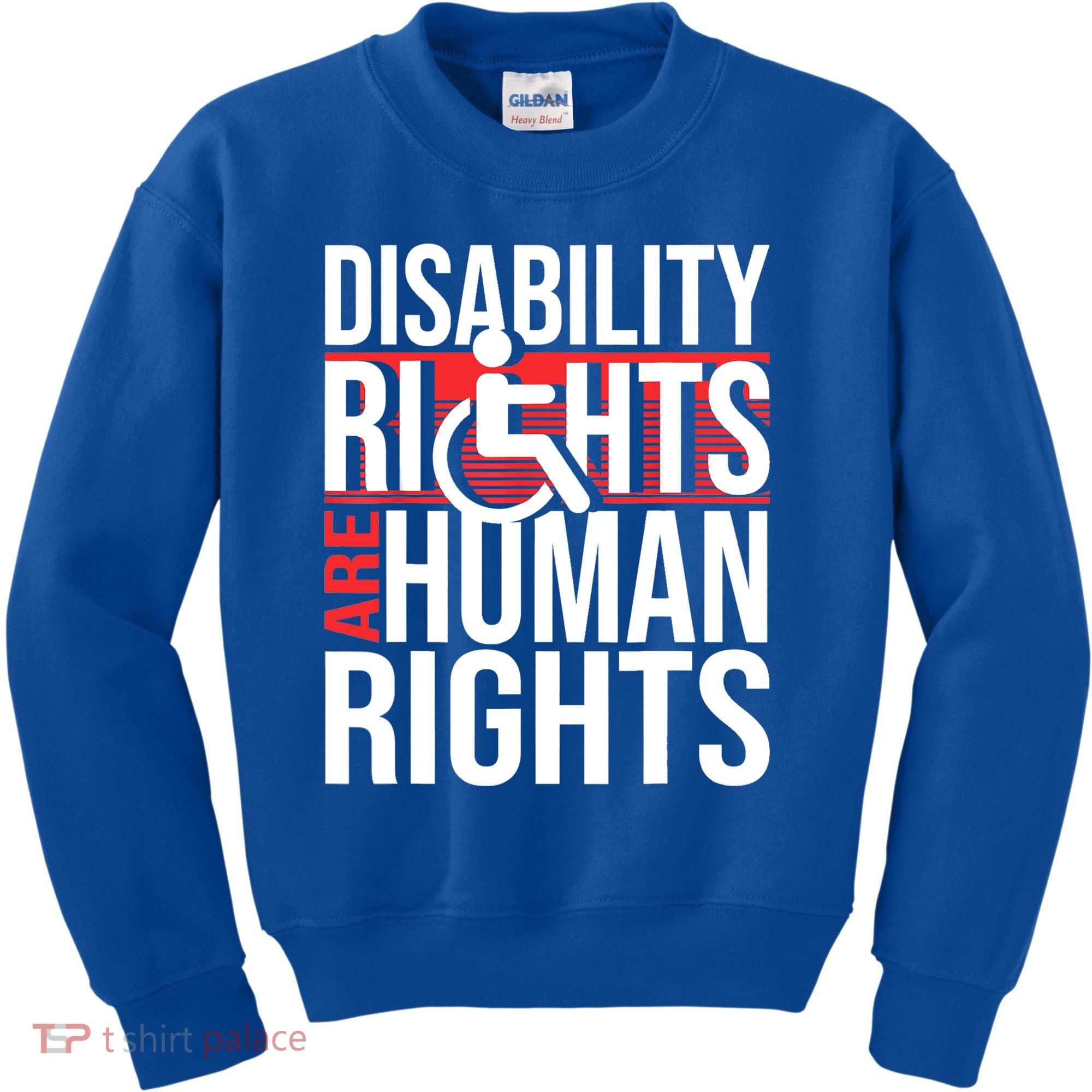 Disability Rights Are Human Rights Gift Funny Wheelchair Handicap Gift Kids Sweatshirt