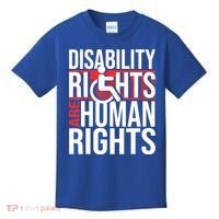 Disability Rights Are Human Rights Gift Funny Wheelchair Handicap Gift Kids T-Shirt thumb 0