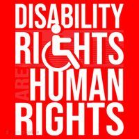 Disability Rights Are Human Rights Gift Funny Wheelchair Handicap Gift Santa Hat thumb 1