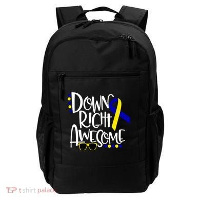 Down Right Awesome Down Syndrome Awareness Ribbon Backpack