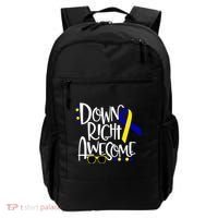 Down Right Awesome Down Syndrome Awareness Ribbon Backpack thumb 0