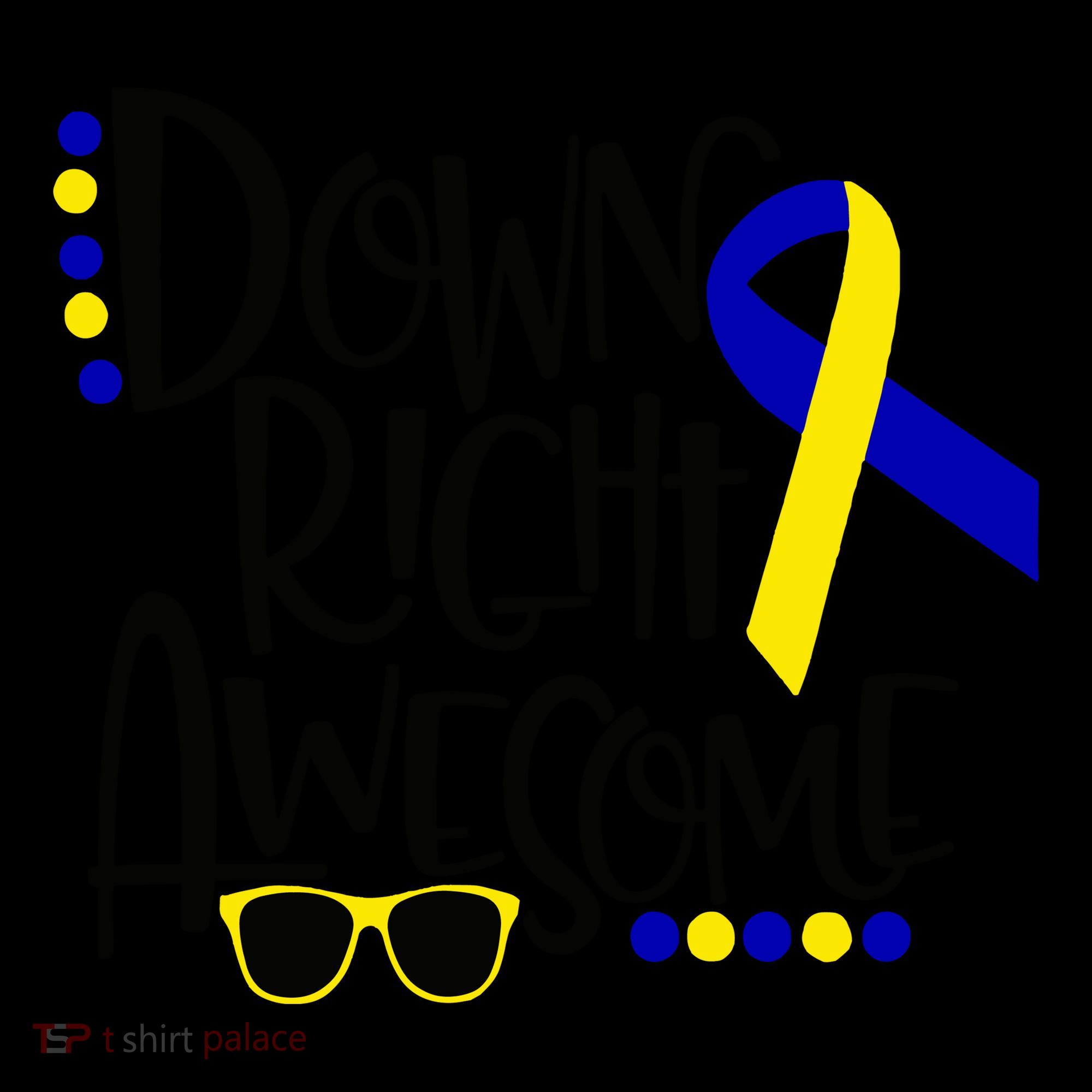 Down Right Awesome Down Syndrome Awareness Ribbon Coffee Mug
