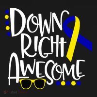 Down Right Awesome Down Syndrome Awareness Ribbon Pajama Set thumb 2