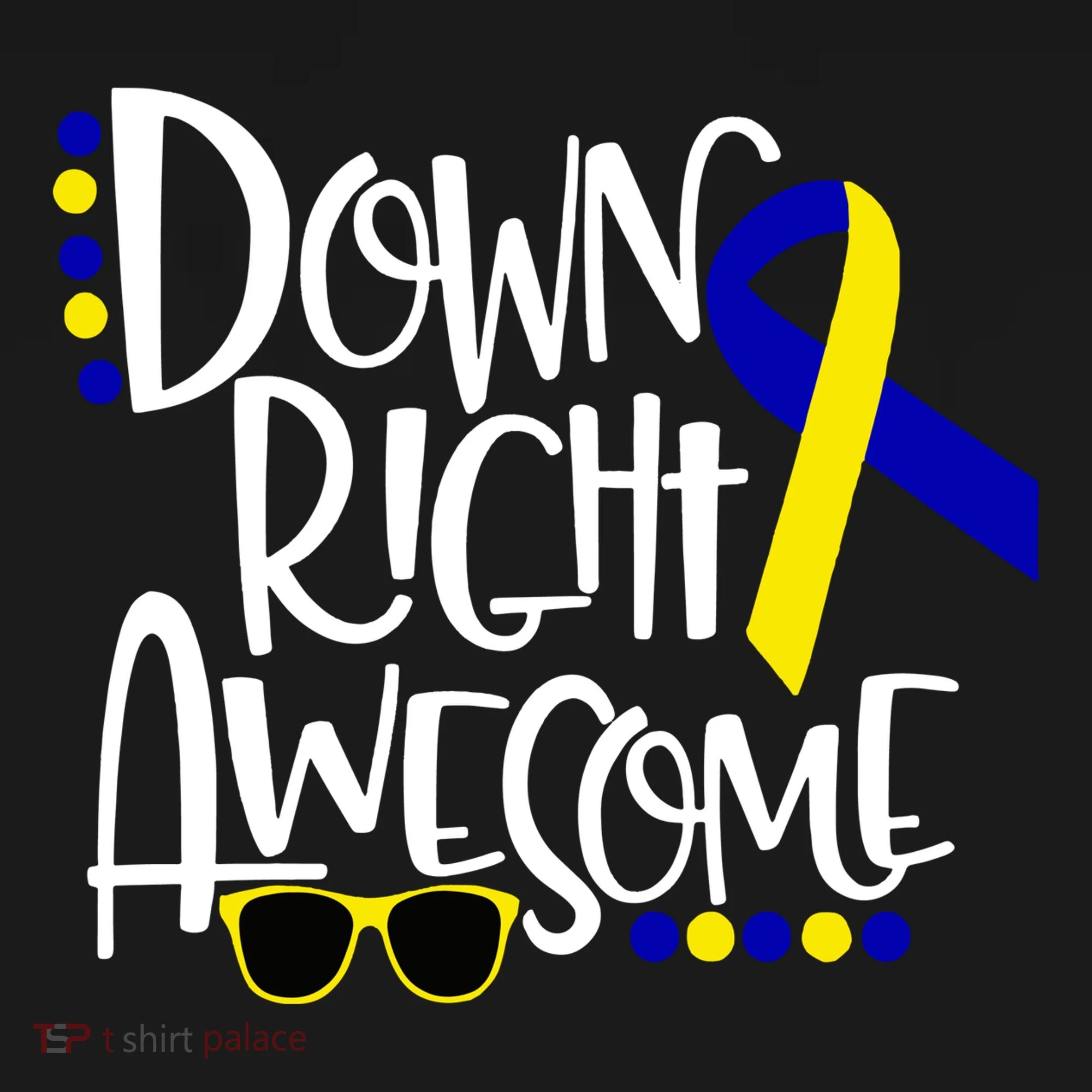 Down Right Awesome Down Syndrome Awareness Ribbon Baby Bodysuit