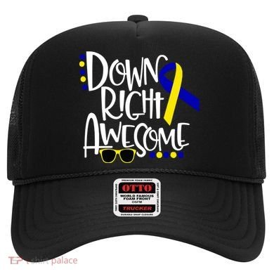 Down Right Awesome Down Syndrome Awareness Ribbon Hat