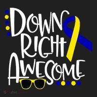 Down Right Awesome Down Syndrome Awareness Ribbon Hat thumb 2