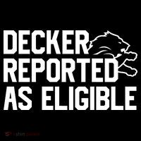 Decker Reported As Eligible Funny Saying Women's Hoodie thumb 2
