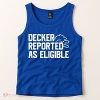 Decker Reported As Eligible Funny Saying Tank Top thumb 2