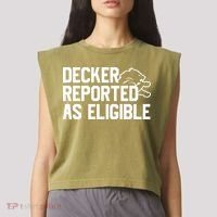 Decker Reported As Eligible Funny Saying Garment-Dyed Women's Muscle Tee thumb 2