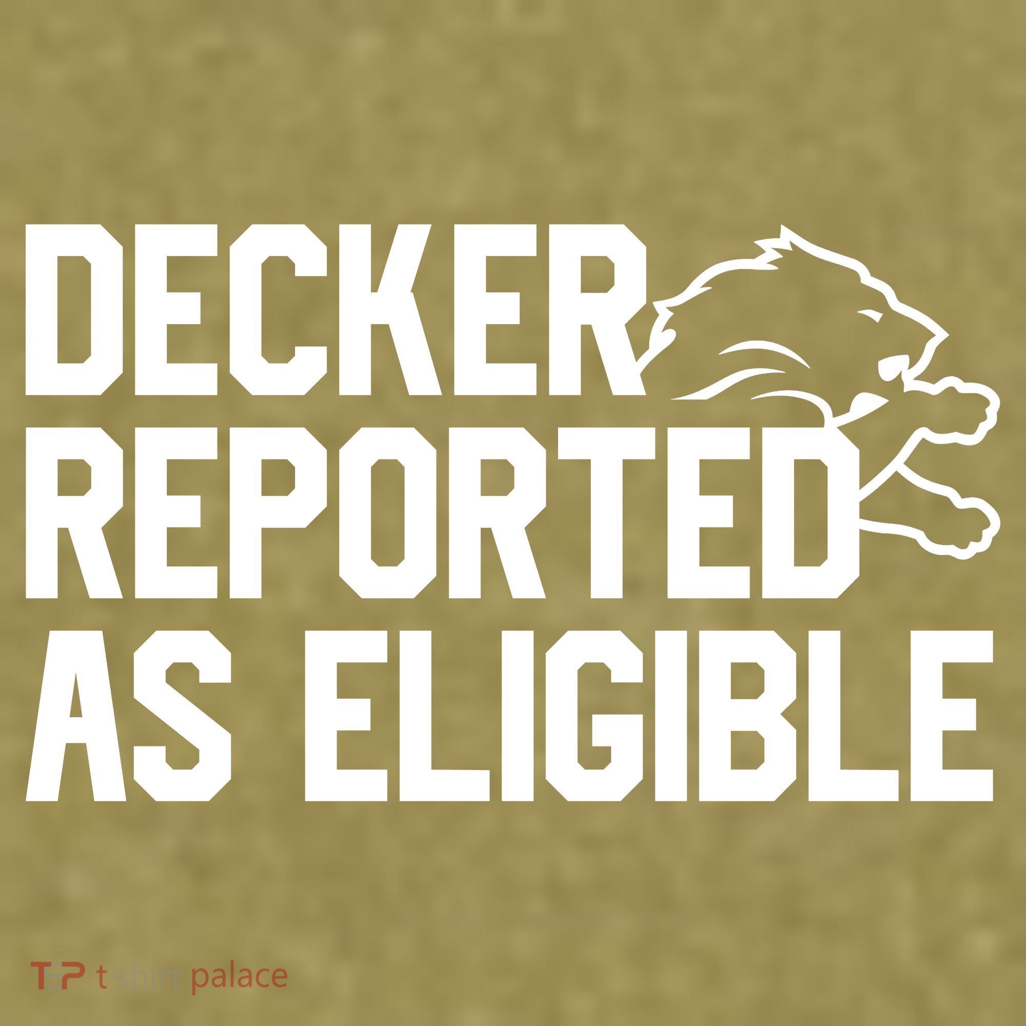 Decker Reported As Eligible Funny Saying Garment-Dyed Women's Muscle Tee