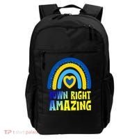 Down Right Amazing Rainbow Down Syndrome Awareness Backpack thumb 0