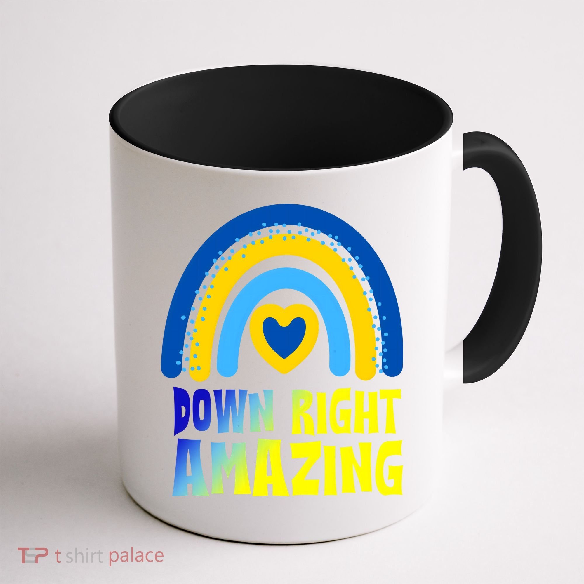 Down Right Amazing Rainbow Down Syndrome Awareness Coffee Mug