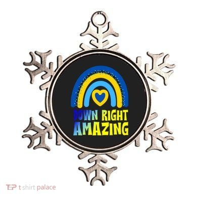 Down Right Amazing Rainbow Down Syndrome Awareness Ornament