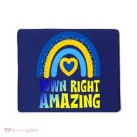 Down Right Amazing Rainbow Down Syndrome Awareness Mousepad thumb 0
