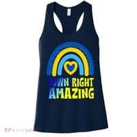 Down Right Amazing Rainbow Down Syndrome Awareness Women's Tank Top thumb 0