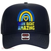 Down Right Amazing Rainbow Down Syndrome Awareness Hat thumb 0