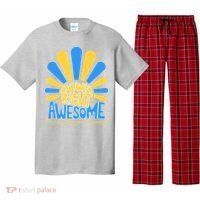 Down Right Awesome World Down Syndrome Awareness Pajama Set thumb 0