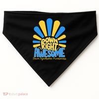 Down Right Awesome World Down Syndrome Awareness USA-Made Doggie Bandana thumb 0