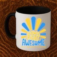 Down Right Awesome World Down Syndrome Awareness Coffee Mug thumb 2