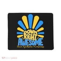 Down Right Awesome World Down Syndrome Awareness Mousepad thumb 0