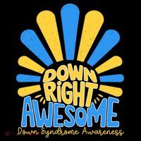 Down Right Awesome World Down Syndrome Awareness Mousepad thumb 1