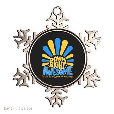 Down Right Awesome World Down Syndrome Awareness Ornament