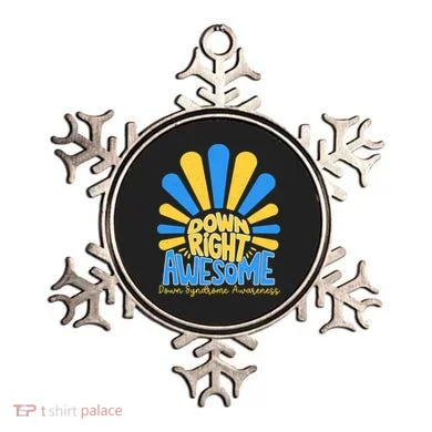 Down Right Awesome World Down Syndrome Awareness Ornament