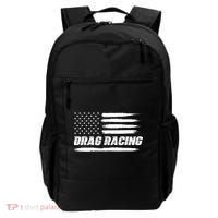 Drag Racing American Flag Drag Racer Race Backpack thumb 0