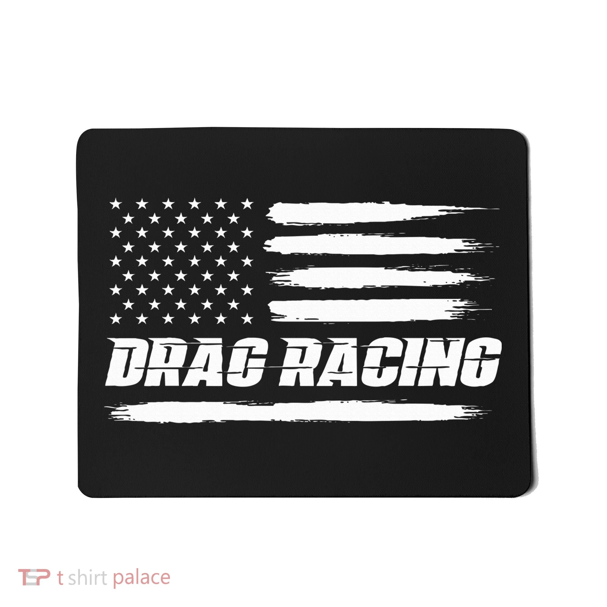 Drag Racing American Flag Drag Racer Race Mousepad