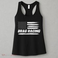 Drag Racing American Flag Drag Racer Race Women's Tank Top thumb 3