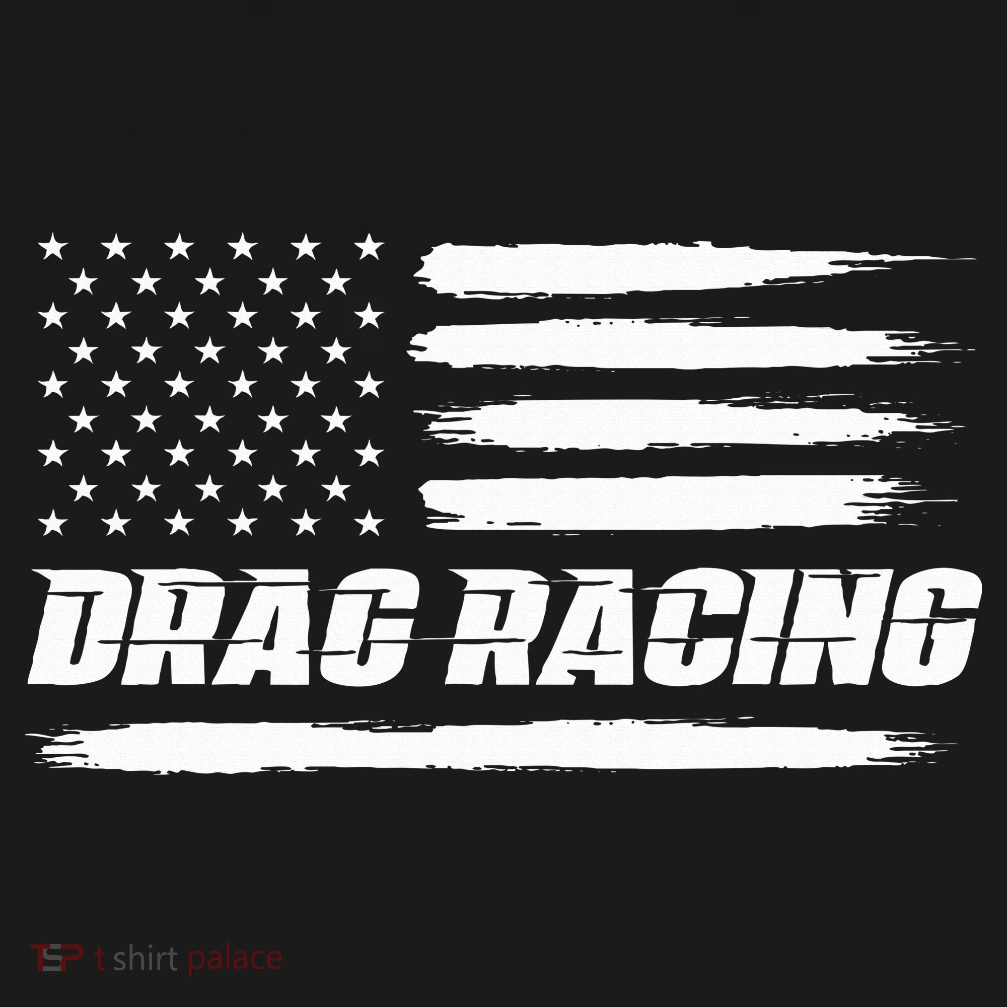 Drag Racing American Flag Drag Racer Race Women's Tank Top