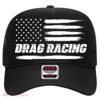 Drag Racing American Flag Drag Racer Race Hat thumb 0