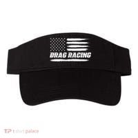 Drag Racing American Flag Drag Racer Race Visor thumb 0