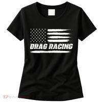 Drag Racing American Flag Drag Racer Race Women's T-Shirt thumb 0