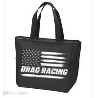 Drag Racing American Flag Drag Racer Race Tote Bag thumb 3