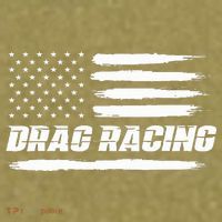 Drag Racing American Flag Drag Racer Race Garment-Dyed Women's Muscle Tee thumb 6