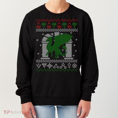 Dragon DnD Ugly Christmas Sweater Women's Sweatshirt