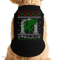 Dragon DnD Ugly Christmas Sweater Doggie Tank thumb 0