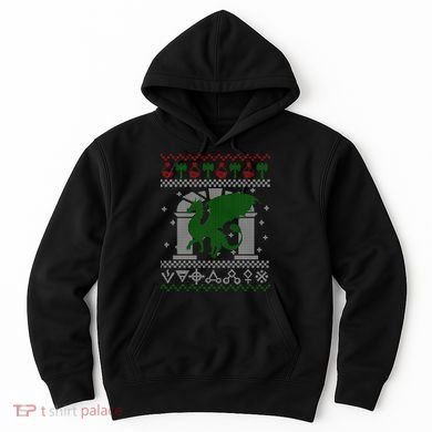 Dragon DnD Ugly Christmas Sweater Hoodie