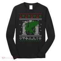 Dragon DnD Ugly Christmas Sweater Long Sleeve Shirt thumb 0