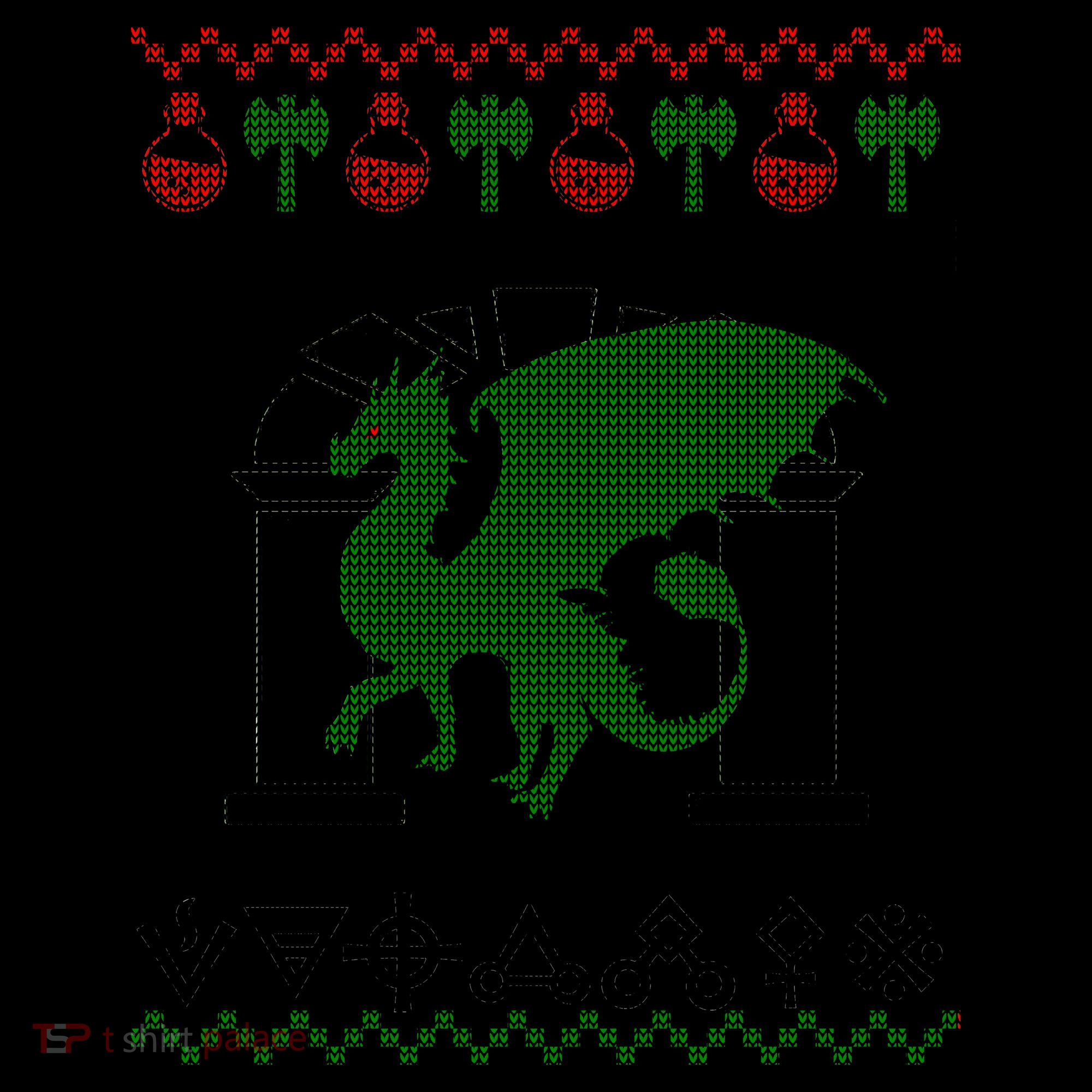 Dragon DnD Ugly Christmas Sweater Coffee Mug