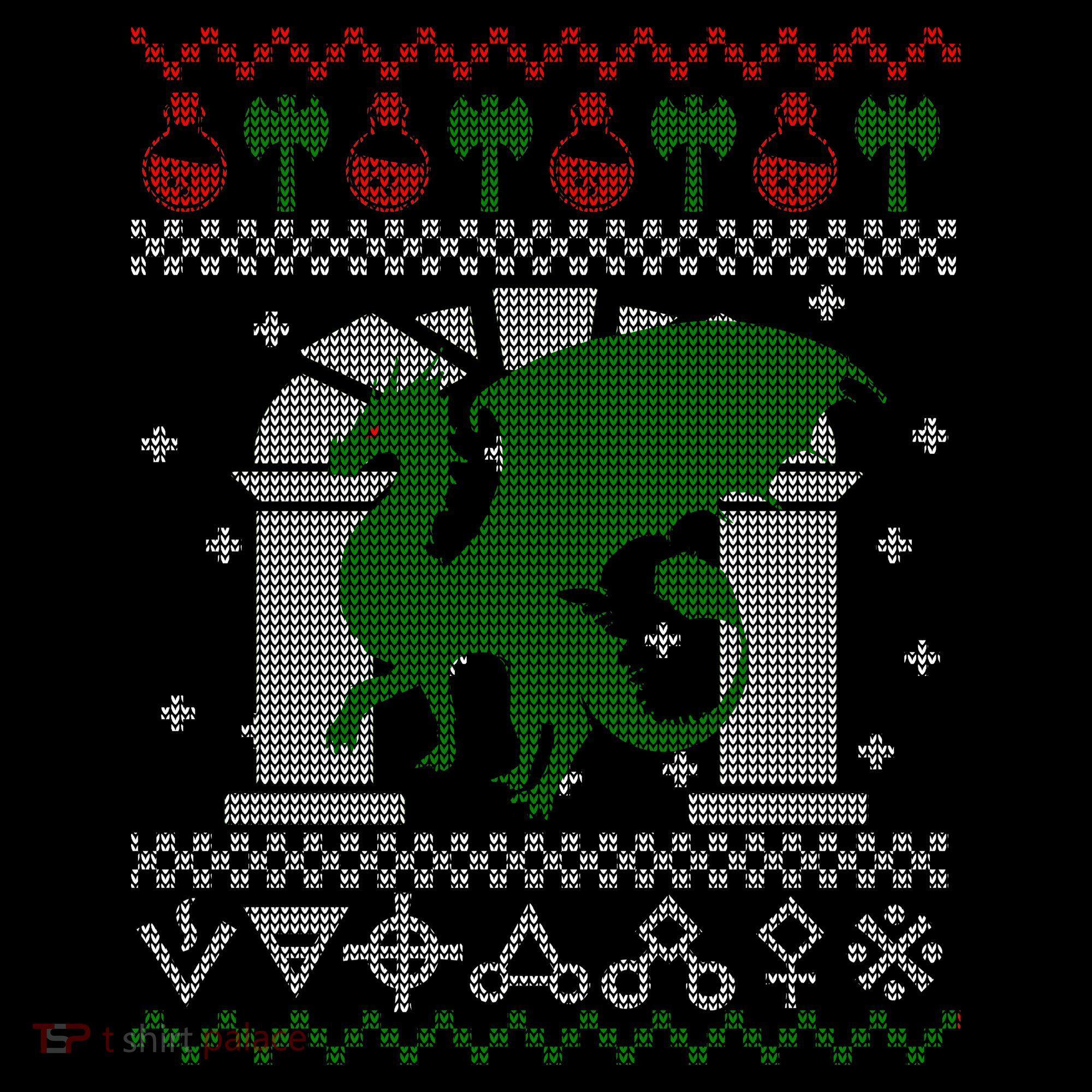 Dragon DnD Ugly Christmas Sweater Women's Hoodie